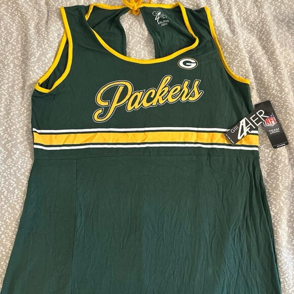 FANATICS MAXI DRESS GREEN - Picture 4 of 4